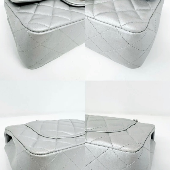 Authentic Chanel Classic Flap Mini Rectangle Silver - Picture 8 of 9